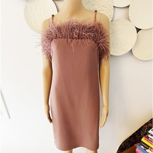 Elliatt Feather Dress Medium